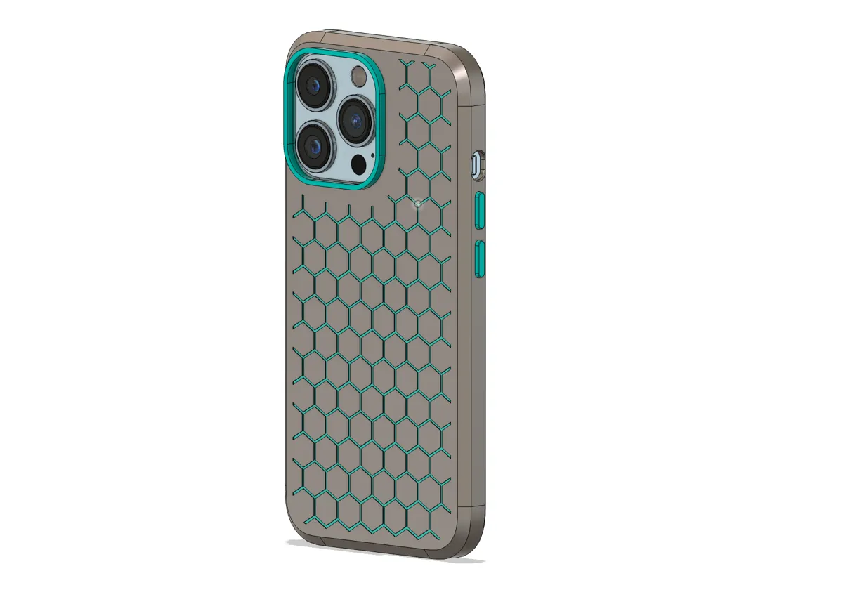 iPhone 13 Pro Honeycomb Case, photo 2 of 4 - iPhone 13 Pro Honeycomb Case Fashion