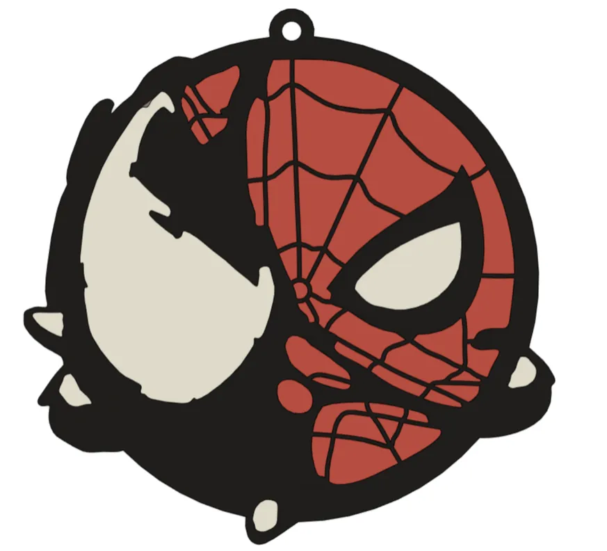 Spiderman Keychain - 2D Art, in stock in India