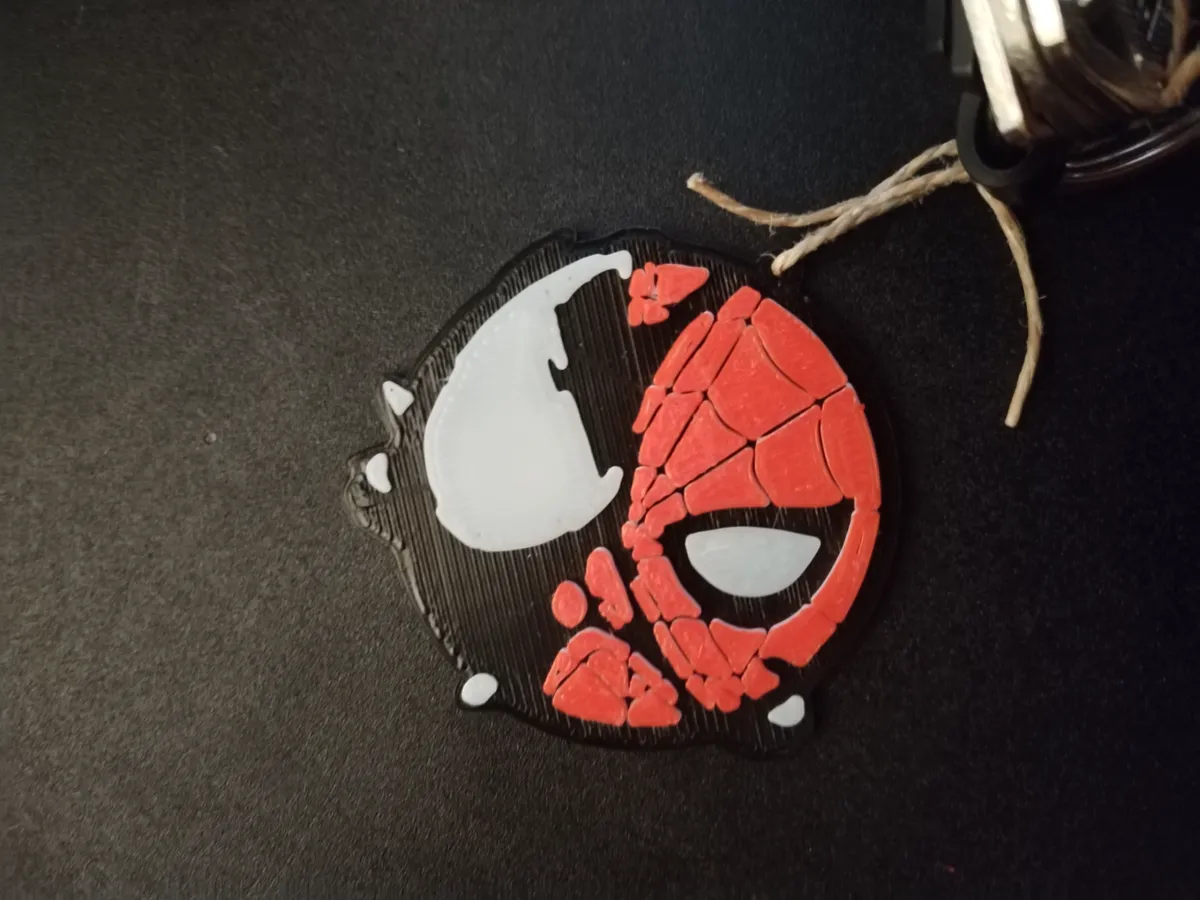 Spiderman Keychain, photo 2 of 2 - Spiderman Keychain Art
