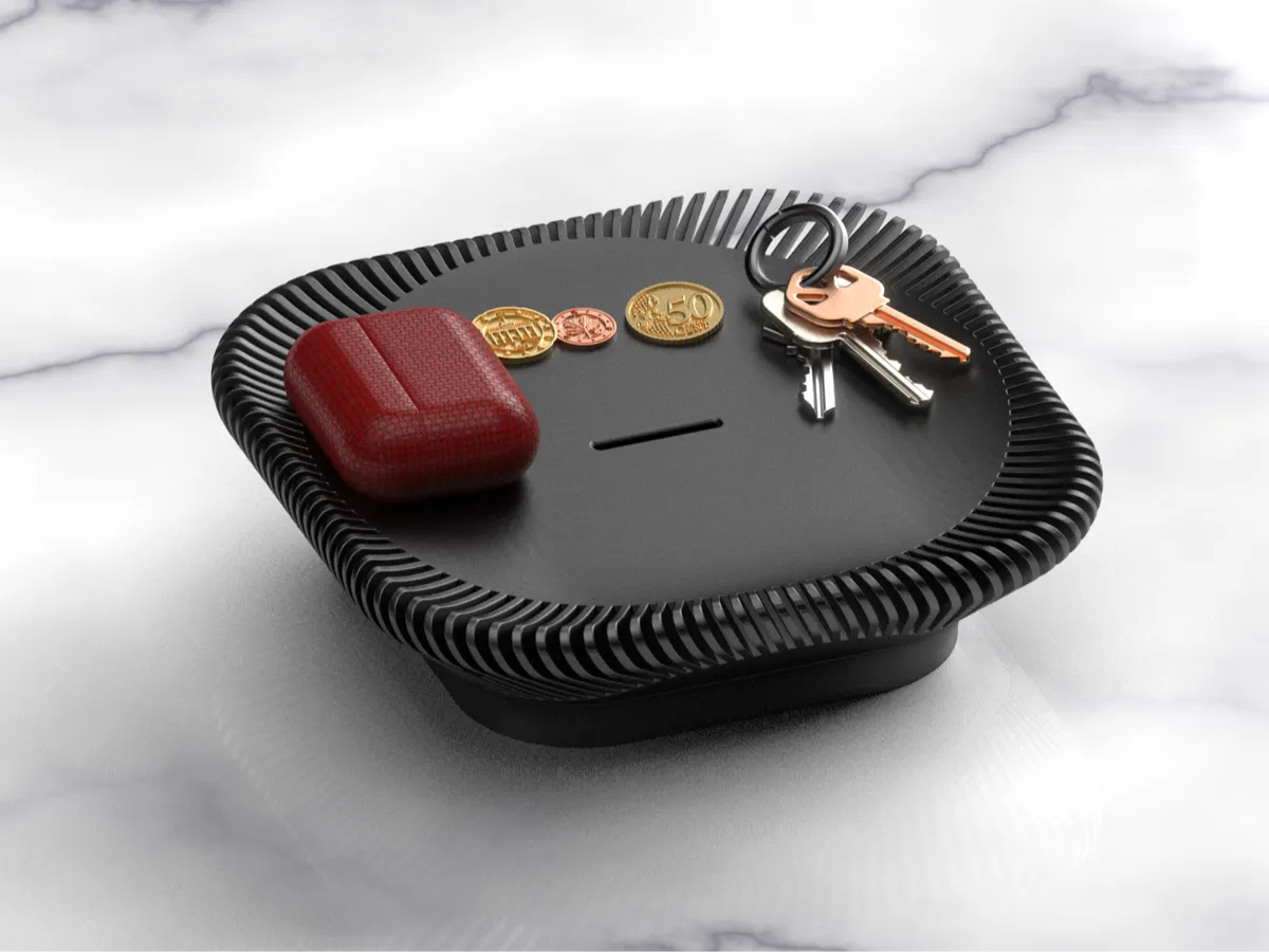 Ribbed Key / Coins Hallway Tray - Decor, in stock in India