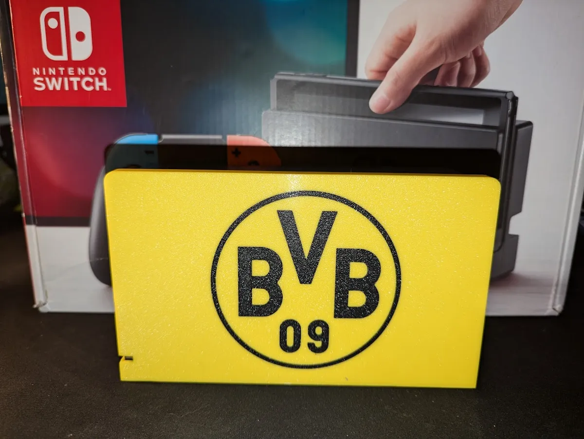Nintendo Switch Dock Cover: Borussia Dortmund, photo 2 of 2 - Nintendo Switch Dock Cover: Borussia Dortmund Gaming Accessories