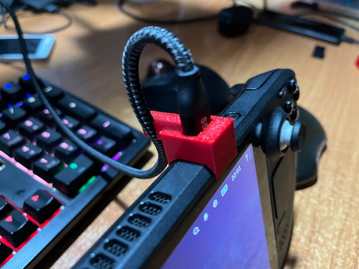 Steam Deck USB-C port Strain Relief, photo 2 of 4 - Steam Deck USB-C port Strain Relief Gaming Accessories