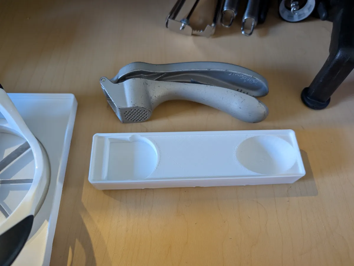 Garlic Press Gridfinity Organization, photo 3 of 4 - Garlic Press Gridfinity Organization Kitchen & Dining