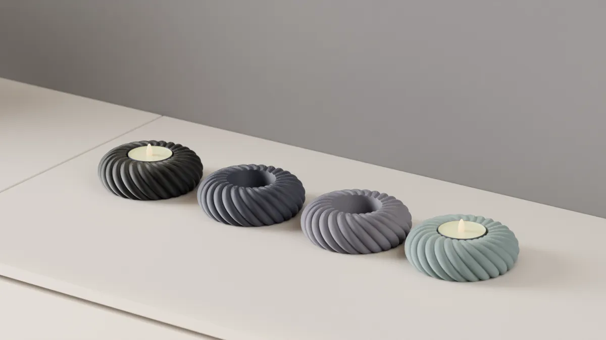 led candle holder. Coiled rope Tealight stand., photo 2 of 4 - led candle holder. Coiled rope Tealight stand. Household