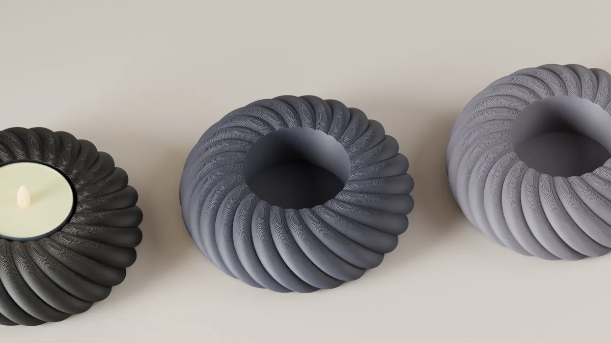 led candle holder. Coiled rope Tealight stand., photo 4 of 4 - led candle holder. Coiled rope Tealight stand. Household