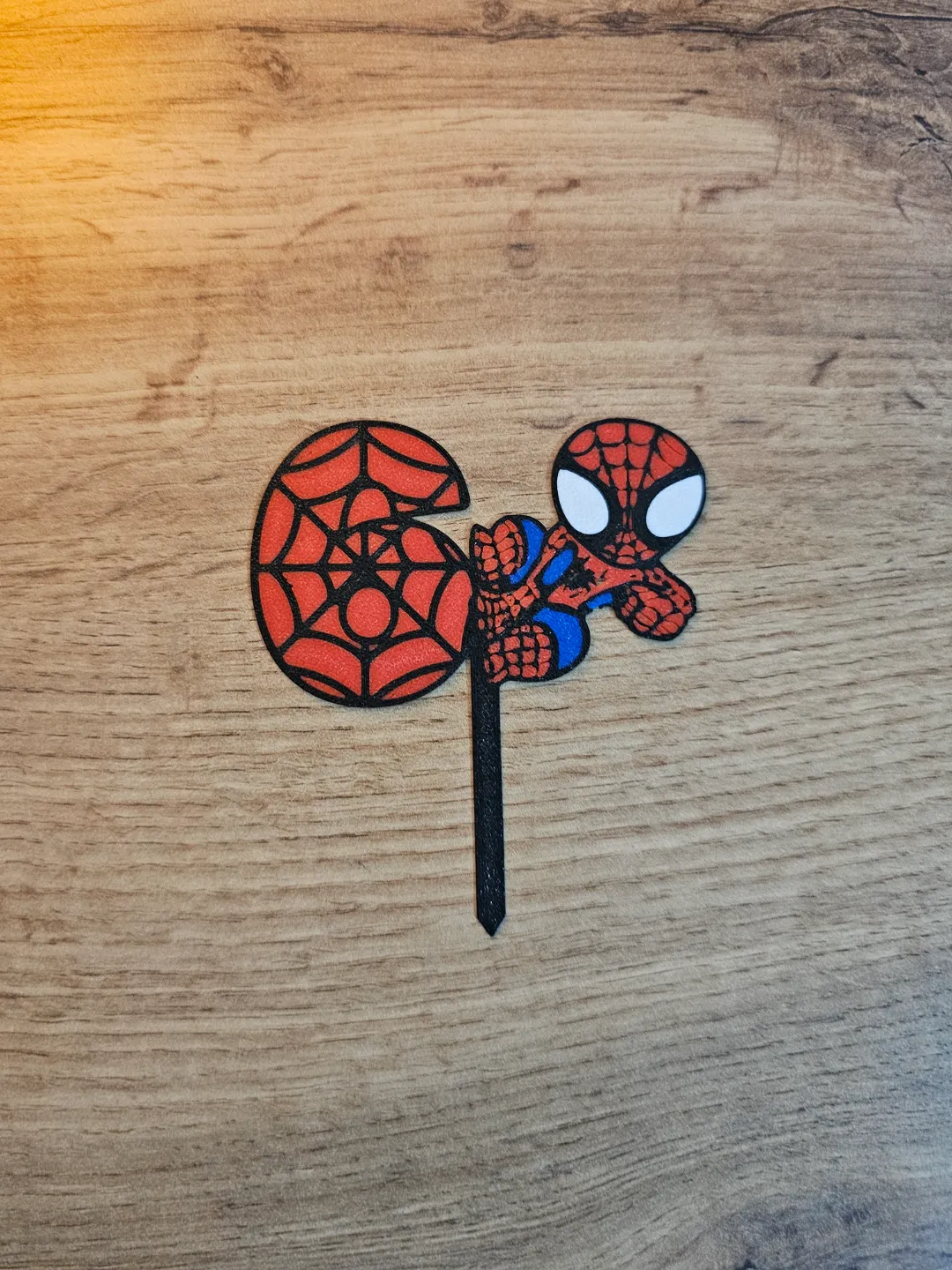 Spiderman 6 birthday cake topper, photo 2 of 3 - Spiderman 6 birthday cake topper Household