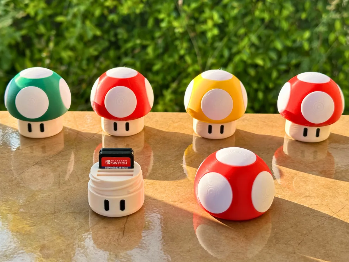 Nintendo Switch Game Case (Mario Mushroom Edition), photo 2 of 4 - Nintendo Switch Game Case (Mario Mushroom Edition) Toys & Games