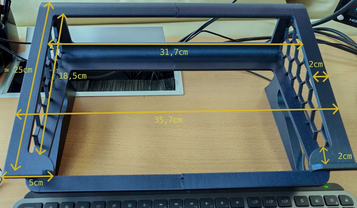 Raised laptop stand with drawer, photo 4 of 4 - Raised laptop stand with drawer Mobile & Device Accessories