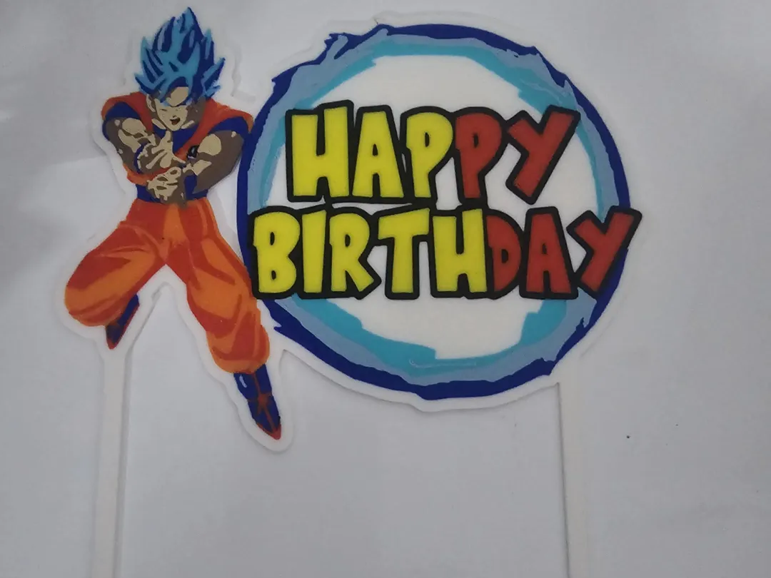 Dragon ball z Goku cake topper