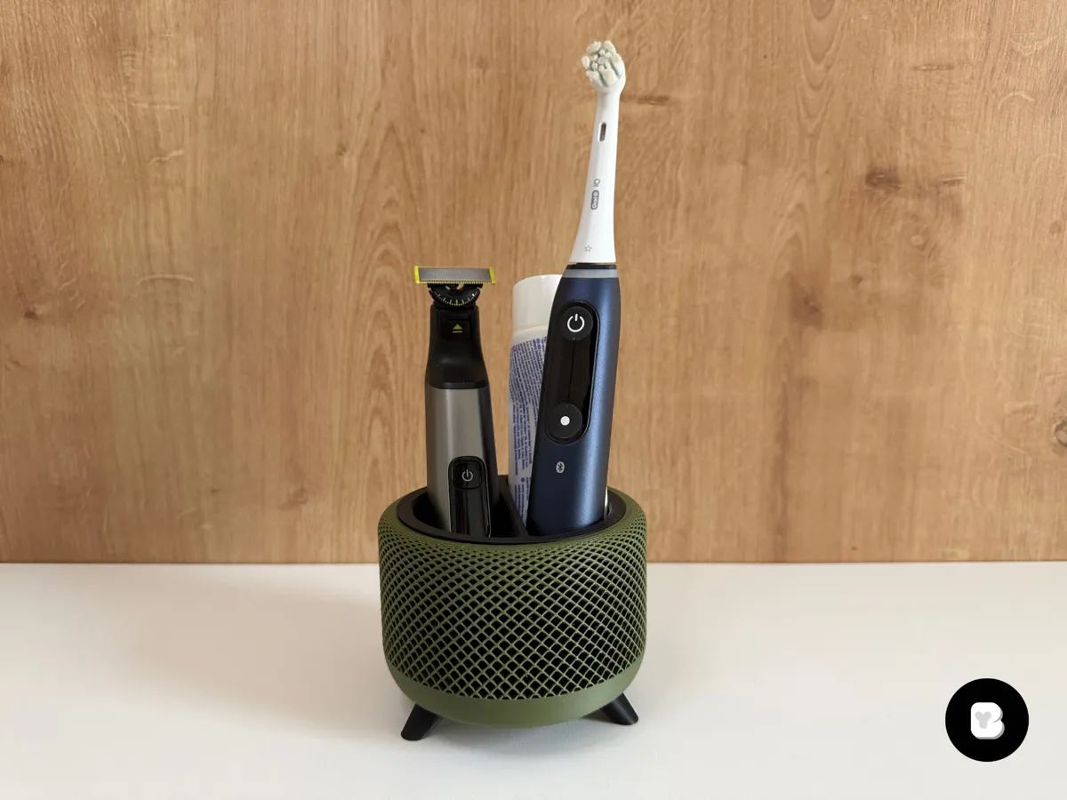 HomePod Style Bathroom Organizer
