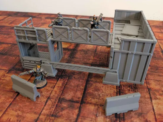 Checkpoint Alpha, Free Sci-Fi Wargaming Terrain