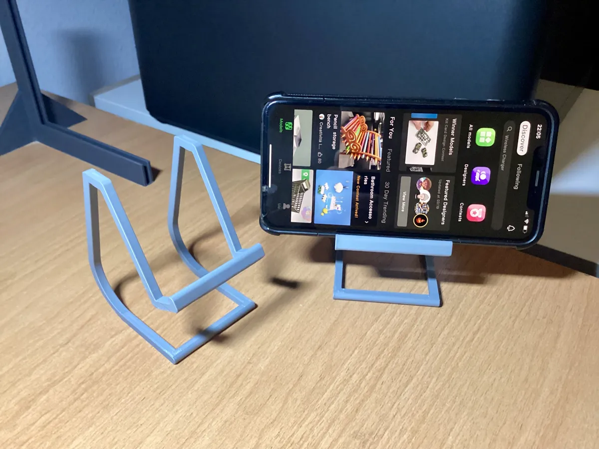 Minimalist Phone Stand with Charging Slot, photo 3 of 4 - Minimalist Phone Stand with Charging Slot Mobile & Device Accessories