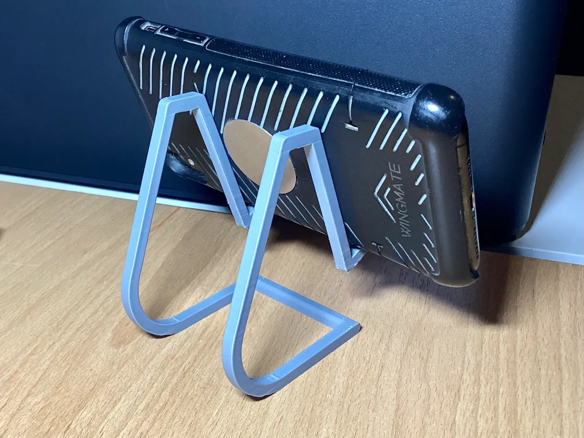 Minimalist Phone Stand with Charging Slot, photo 4 of 4 - Minimalist Phone Stand with Charging Slot Mobile & Device Accessories