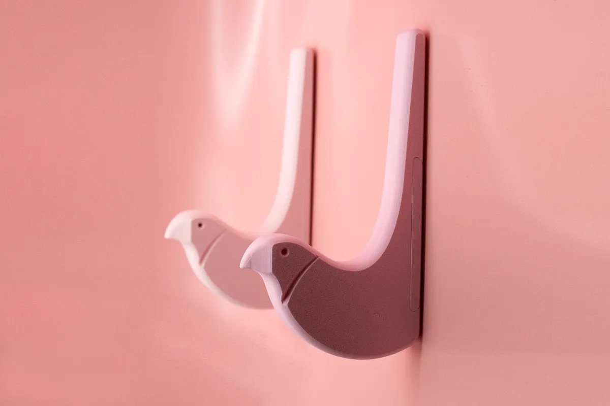 Bird Hook Hidden Fasteners, photo 2 of 4 - Coat, Towel & Wall Hooks, wall hooks