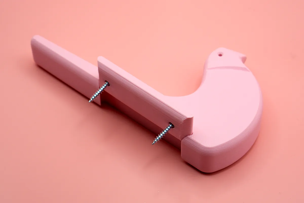 Bird Hook Hidden Fasteners, photo 3 of 4 - Coat, Towel & Wall Hooks, decorative hooks