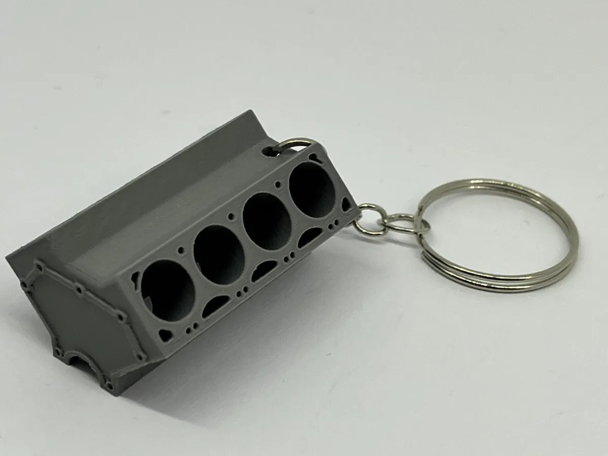 Engine Block Keytag