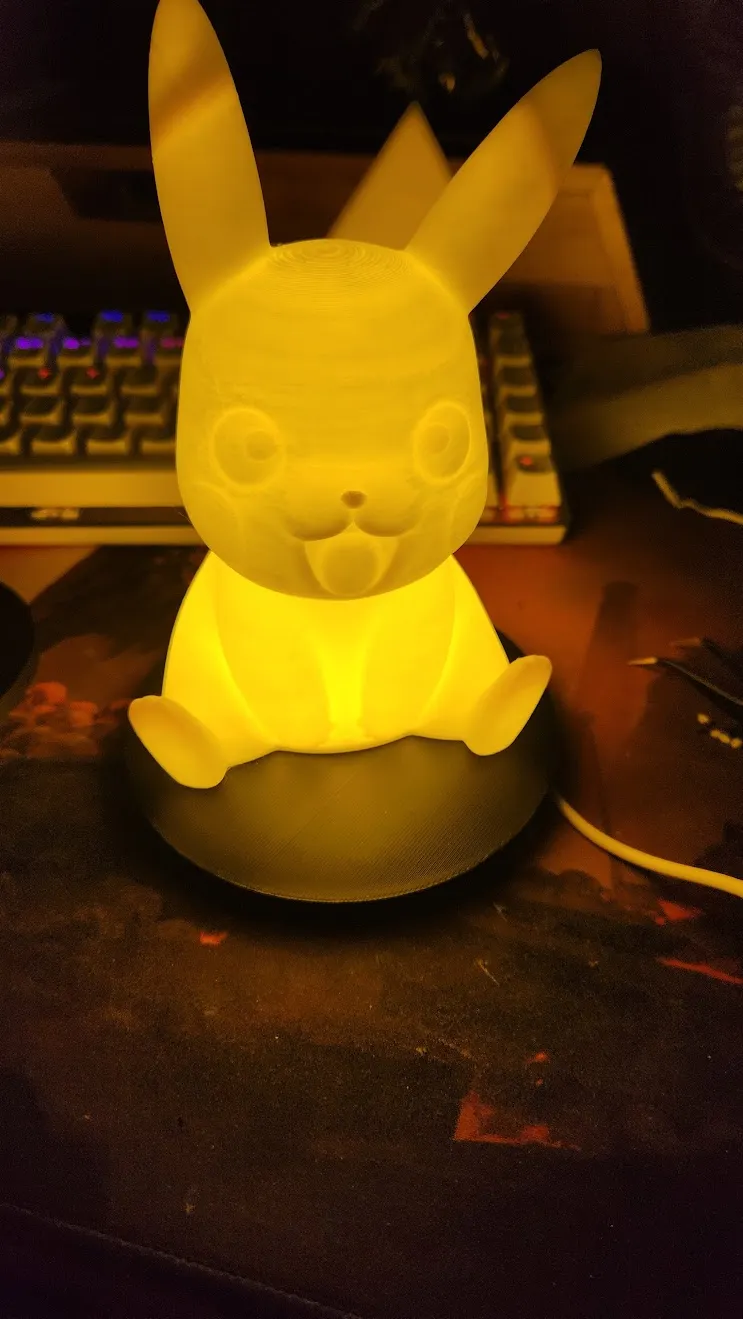 Pikachu lamp with LED Lamp Kit-001, photo 3 of 4 - Pikachu lamp with LED Lamp Kit-001 Lamps & Lighting