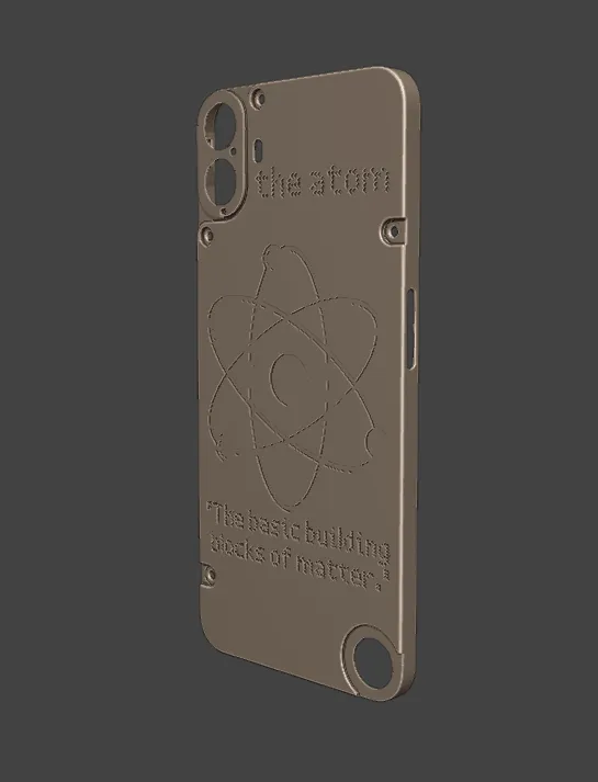 "The Atom" Back Cover for CMF Phone 1, photo 2 of 4 - "The Atom" Back Cover for CMF Phone 1 Hobby & DIY