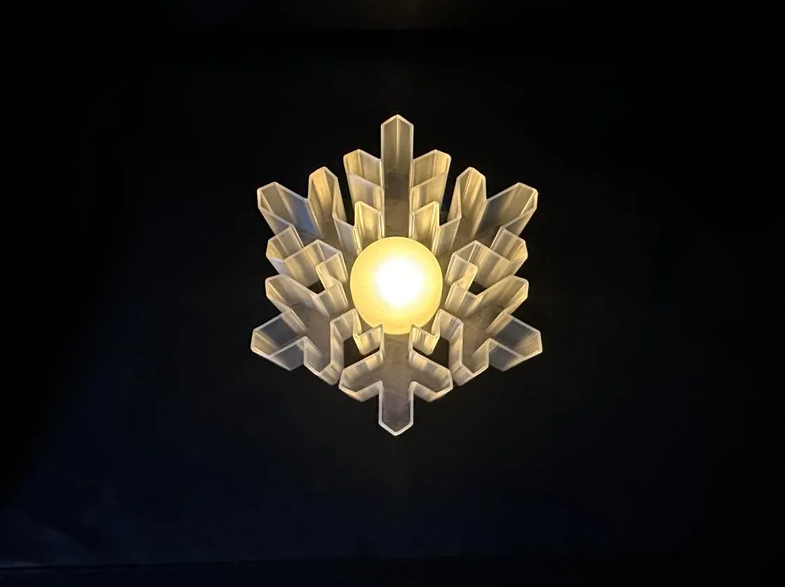Vase Mode Snowflake Votive LED Tealight Holder, photo 2 of 2 - Vase Mode Snowflake Votive LED Tealight Holder Home Decor Items