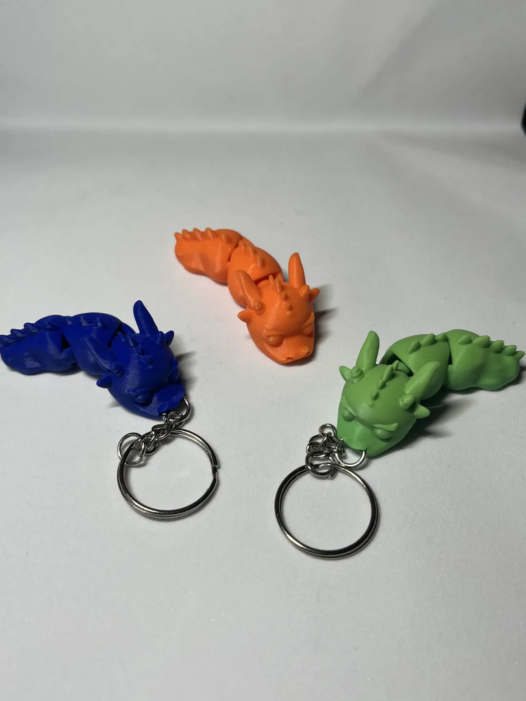 Articulated Baby Dragon Keychain, photo 2 of 2 - Articulated Baby Dragon Keychain Toys & Games