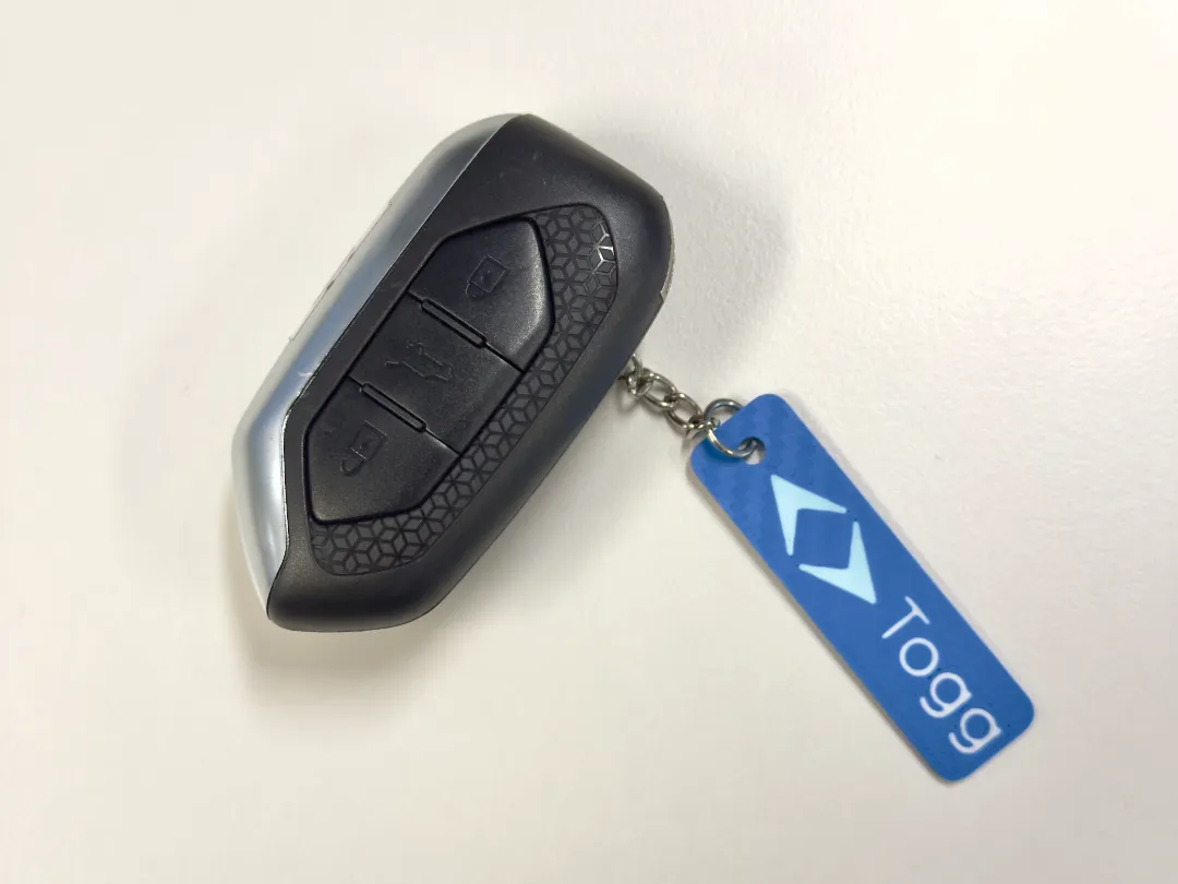 TOGG keychain | First electric car from turkiye - Mini Car Keychains, in stock