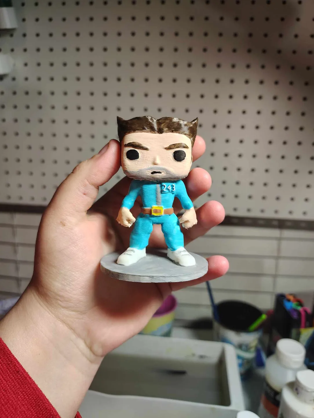 Squid Game Unmasked Wolverine Funko Pop, photo 3 of 4 - Squid Game Unmasked Wolverine Funko Pop Art