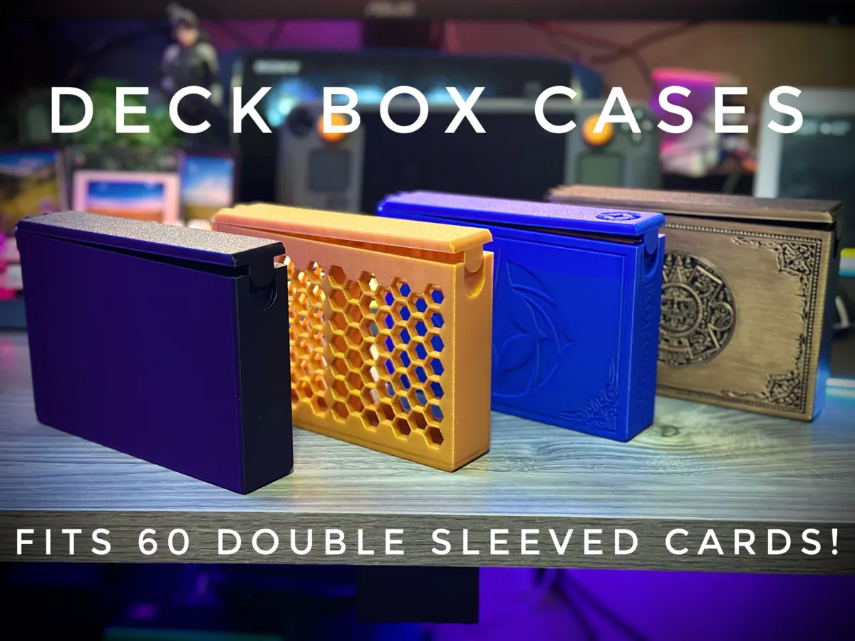 Slim Dual Deck Box, Holds 2 Decks or 60 Sleeved