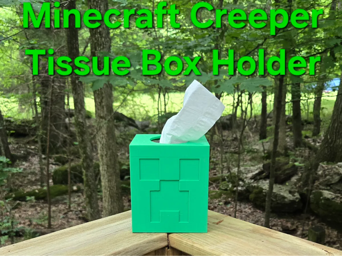Minecraft Creeper Tissue Box Holder