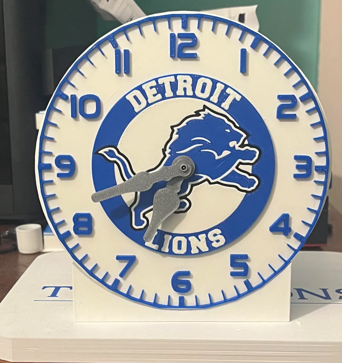 Detroit Lions Desk Clock