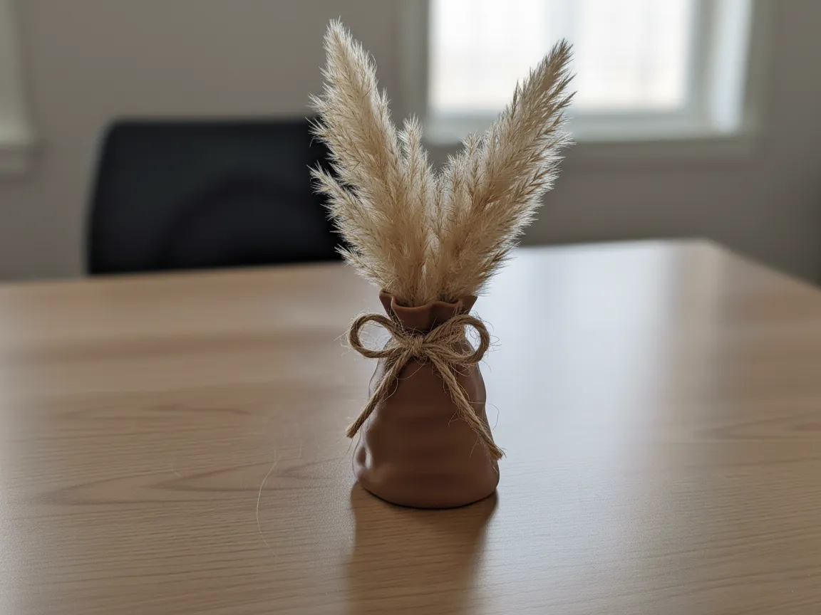 Crumpled Pouch Vase