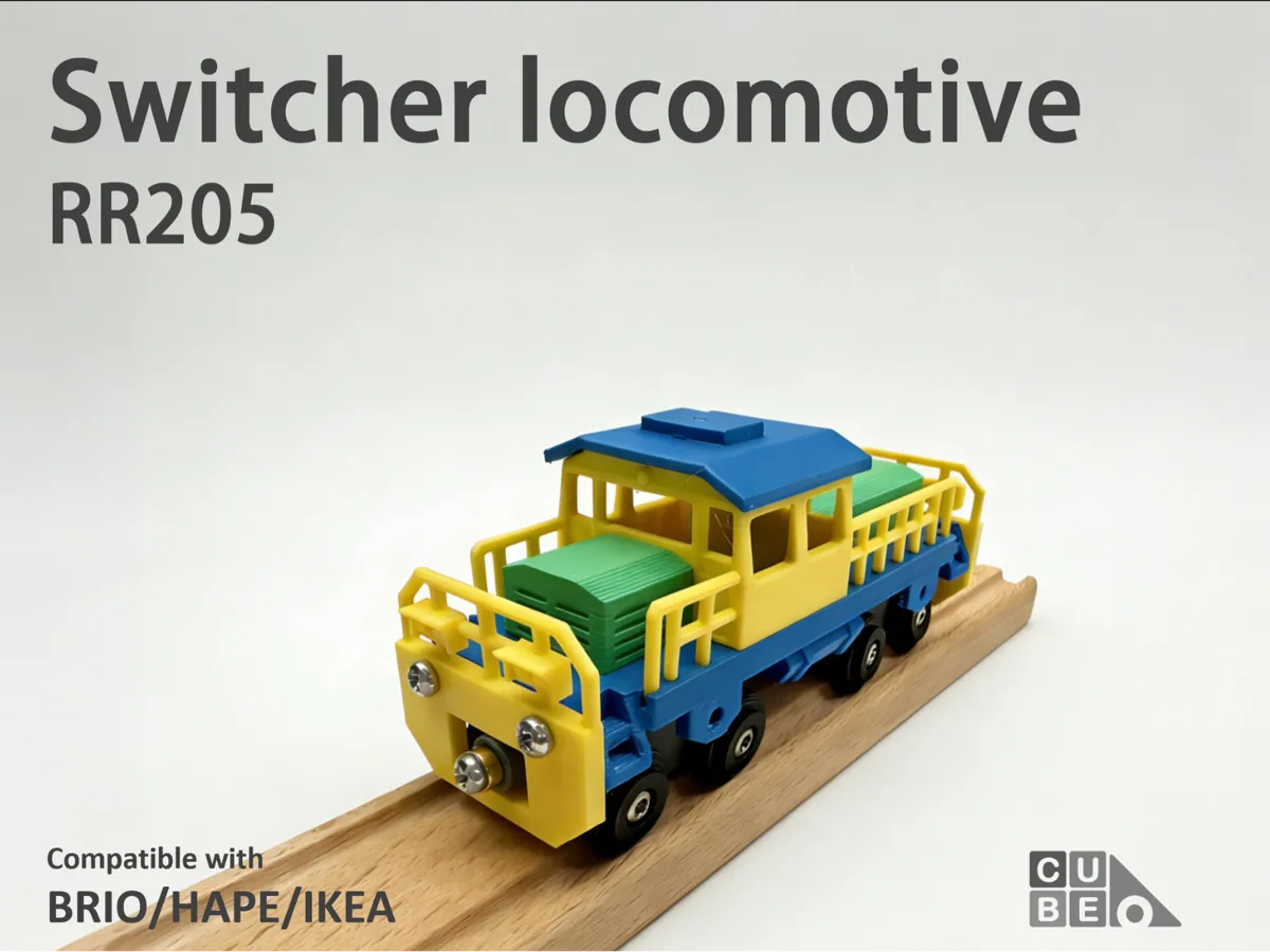 CUBEUNi-Switcher Locomotive-IKEA/BRIO Lillabo