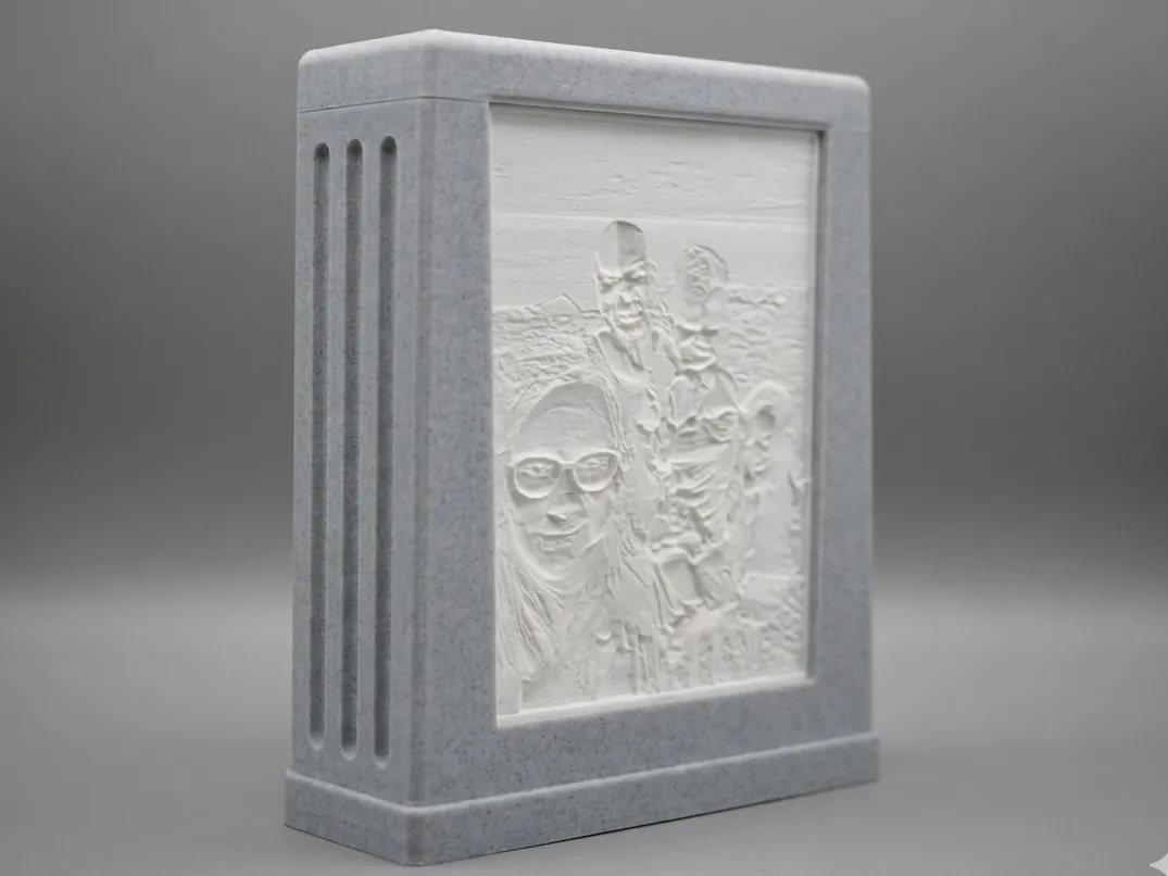 Double Sided Lithophane Frame, Lamp, Decoration