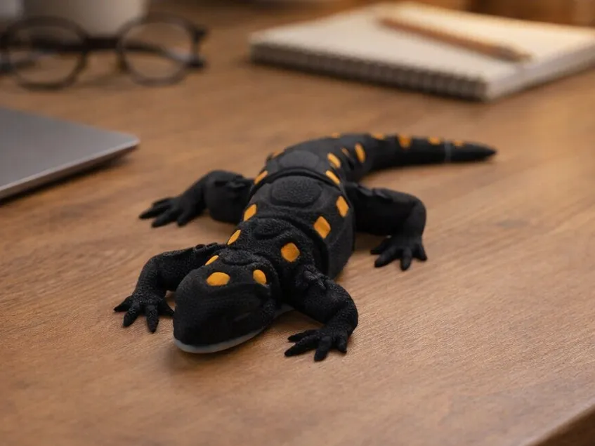 Articulated Salamander Toy, Flexible Reptile