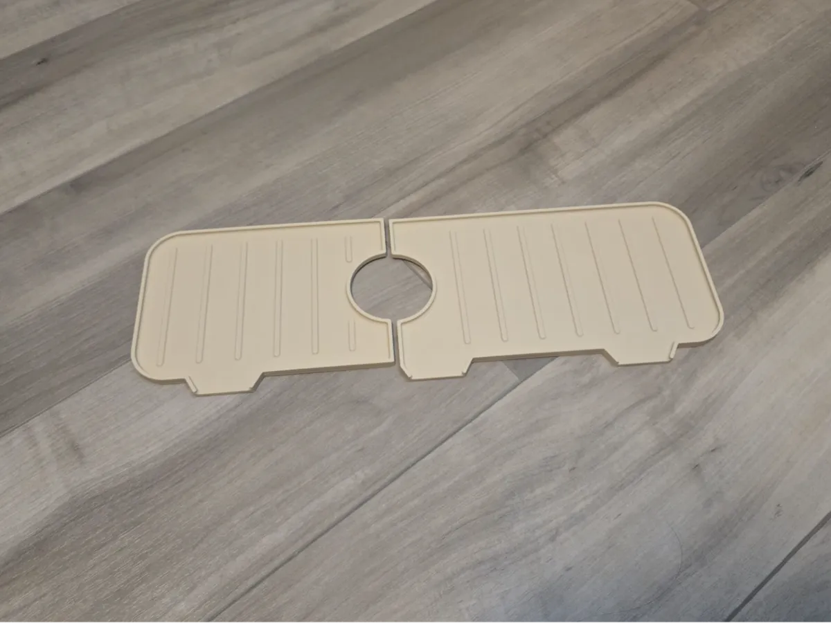 Kitchen faucet drip tray & organizer