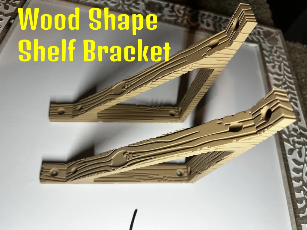 Wood Shape Shelf Bracket