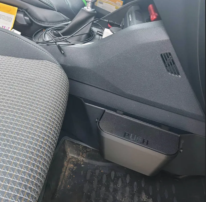 Push Lid Car Door Pocket Trash Bin, photo 2 of 3 - Push Lid Car Door Pocket Trash Bin Car & Vehicle