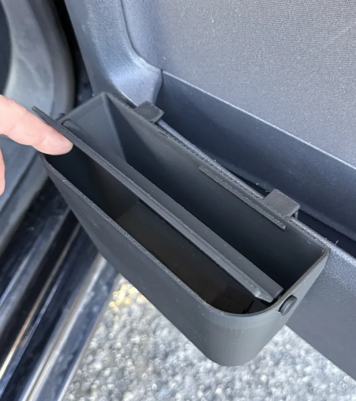 Push Lid Car Door Pocket Trash Bin, photo 3 of 3 - Push Lid Car Door Pocket Trash Bin Car & Vehicle