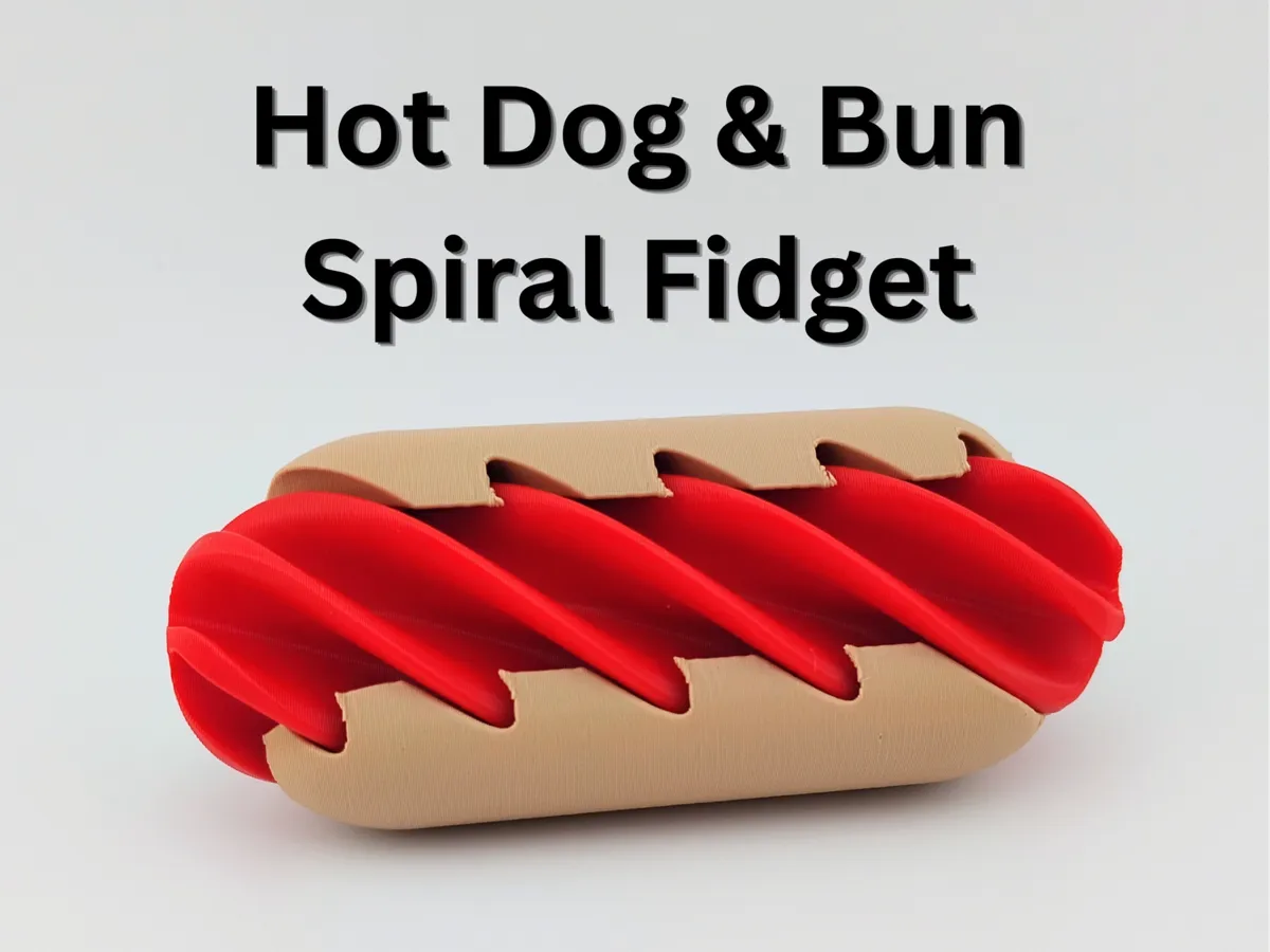 Hot Dog & Bun Vortex Spiral Fidget - Animal Fidget Toys, in stock in India