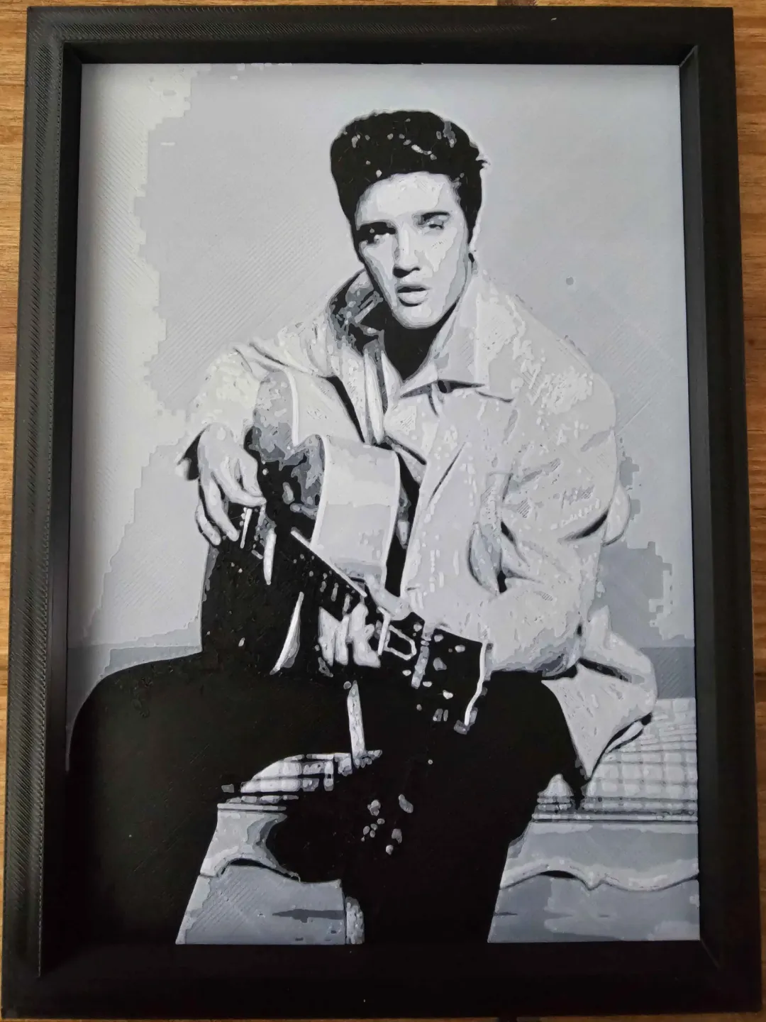 Printed Image of Elvis with Frame to match