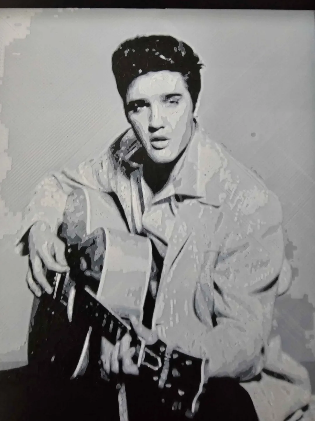 Printed Image of Elvis with Frame to match, photo 3 of 3 - Printed Image of Elvis with Frame to match Figurines & Collectibles