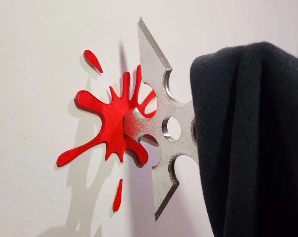 Ninja Star Coat/Clothes/Key Hanger - Decor, in stock in India