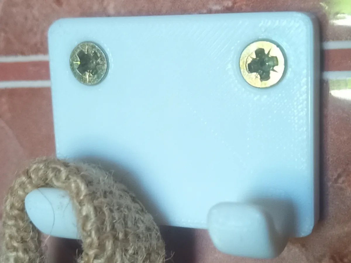Double wall hook with two holes to fix - Multi Hooks & Hook Racks, in stock in India