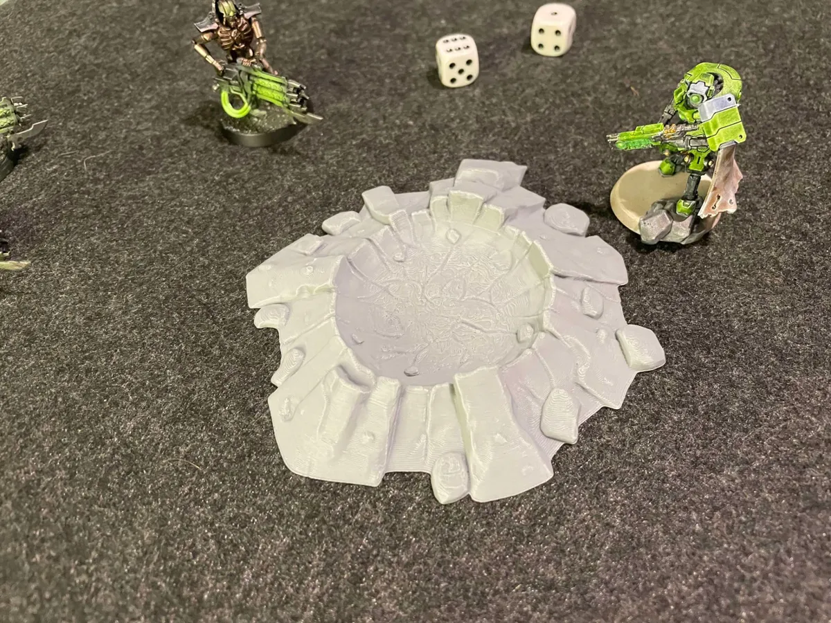 Crater terrain, photo 2 of 4 - Crater terrain Miniatures