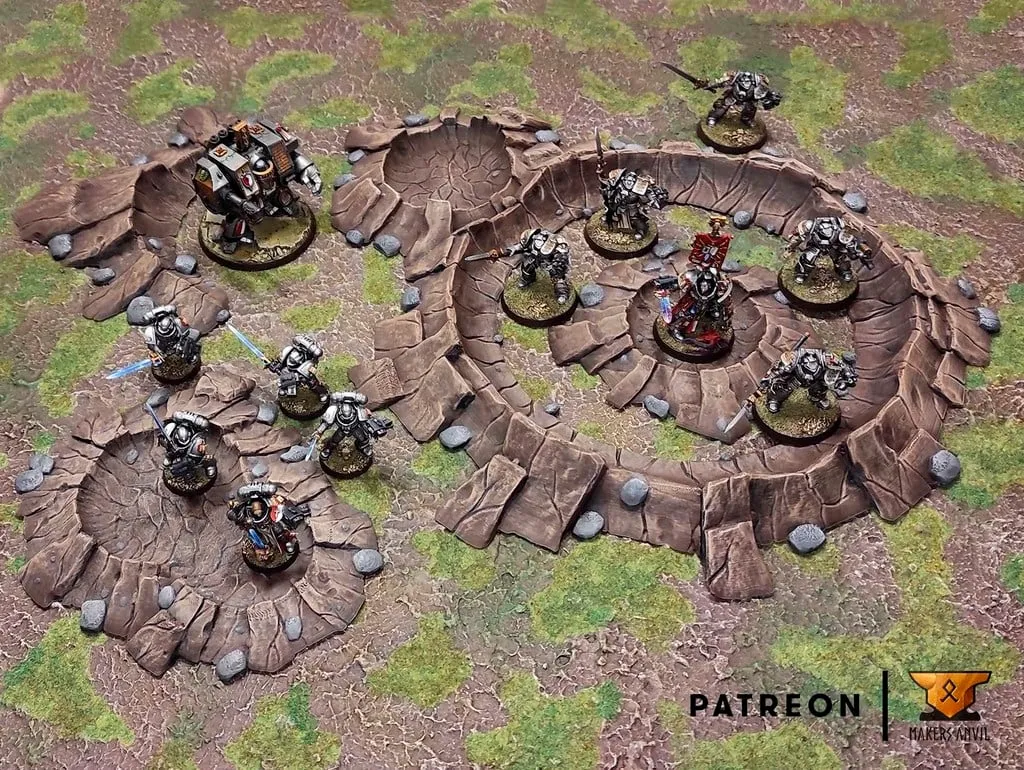 Crater terrain, photo 4 of 4 - Crater terrain Miniatures