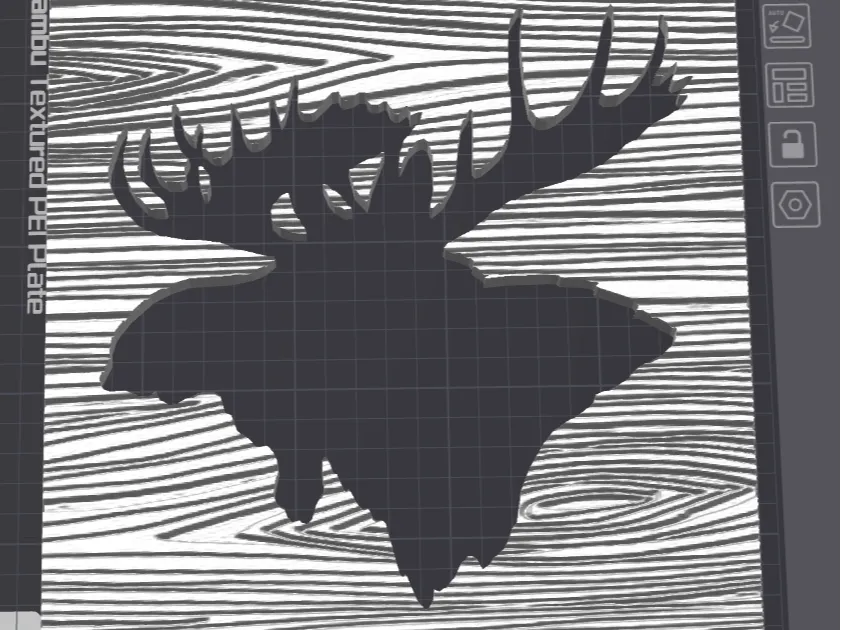 Wood Grain Photo Frame - Moose - Decor, in stock in India