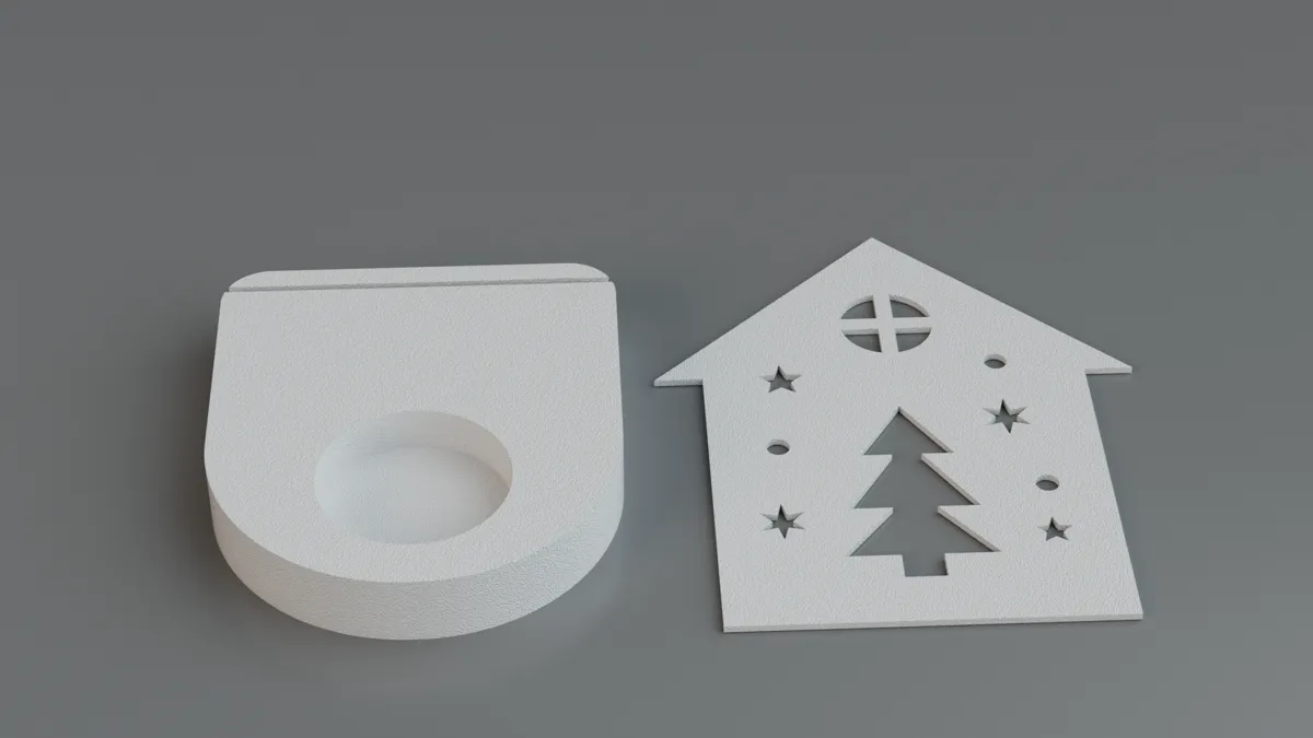 Christmas candle holder, photo 3 of 3 - Christmas candle holder Household