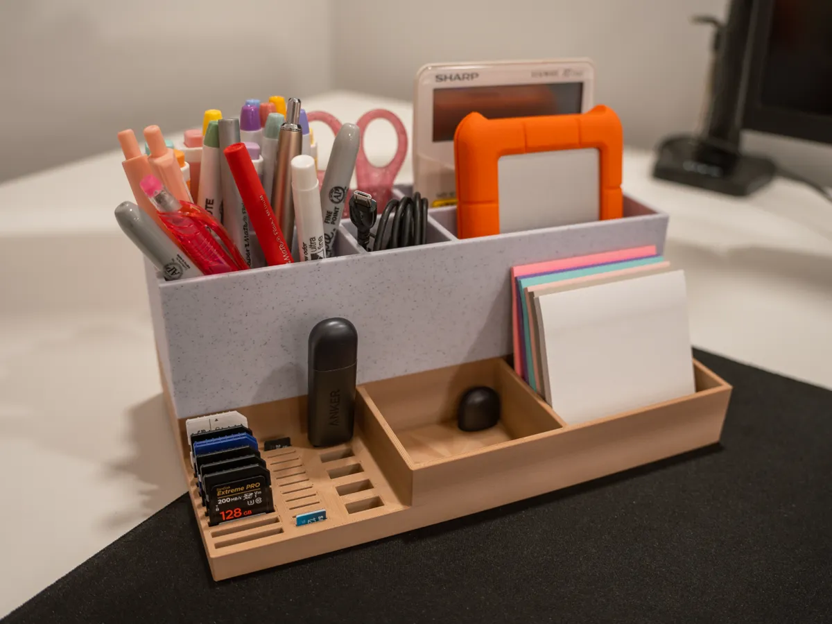 Desk organizer - Simple with SD cards slots - Office, in stock in India