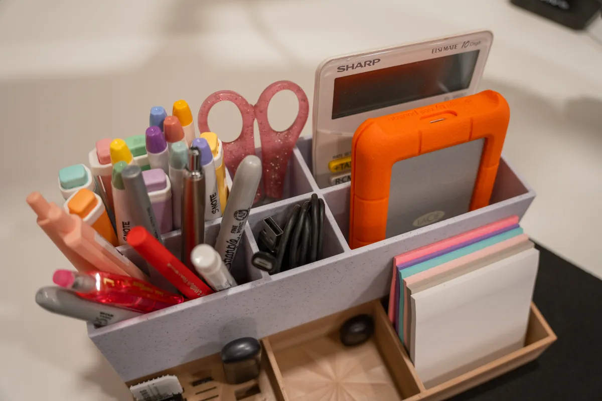 Desk organizer - Simple with SD cards slots, photo 3 of 4 - Desk organizer - Simple with SD cards slots Household