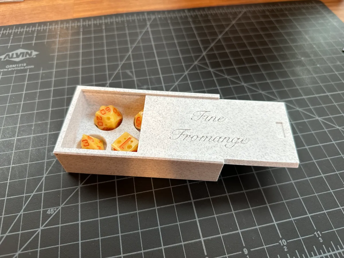 Dovetail Dice Box for 7-Piece Dice Set - Dice Jails, Vaults & Boxes, in stock