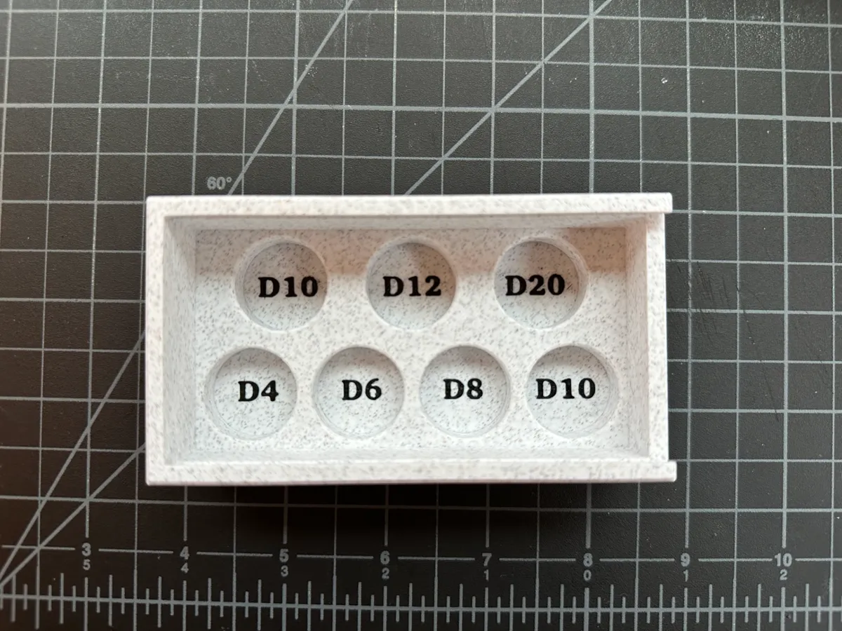 Dovetail Dice Box for 7-Piece Dice Set, photo 2 of 4 - Dovetail Dice Box for 7-Piece Dice Set Board Games & Tabletop